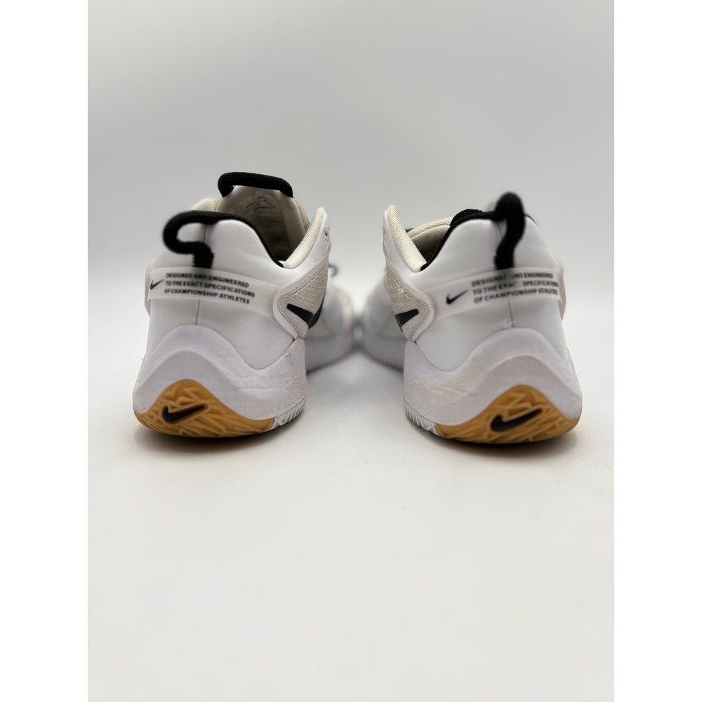 Nike Air Zoom Hyperace 3 Mens 13 White Black Gum Volleyball Shoes FQ7074-101 - Picture 6 of 8